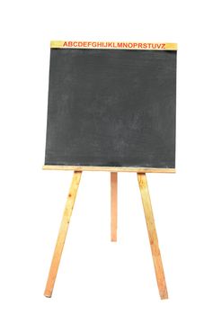 Small blackboard isolated on white