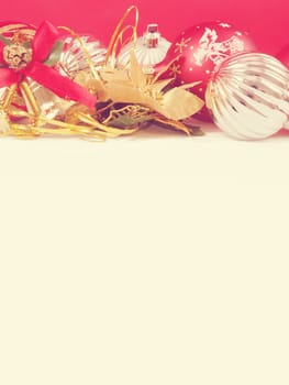 red christmas background with space for text