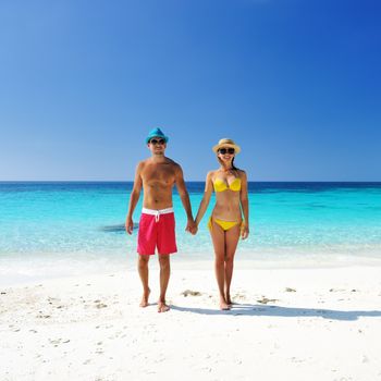 Couple on a tropical beach