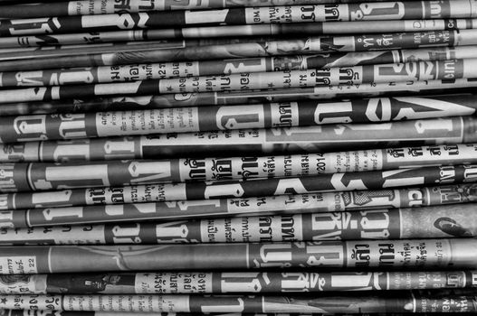 Newspaper background. A stack of newspaper.