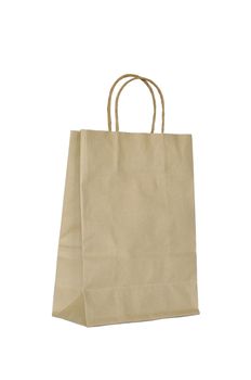 Bag made from brown recycled paper.