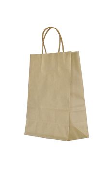 Bag made from brown recycled paper.