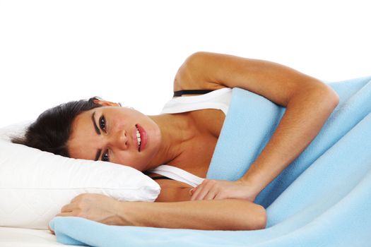 beauty woman sleep on the pillow