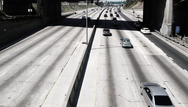 Freeway with light traffic