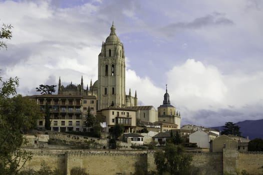 Gothic Cathedral of Segovia in Castilla Leon, spain