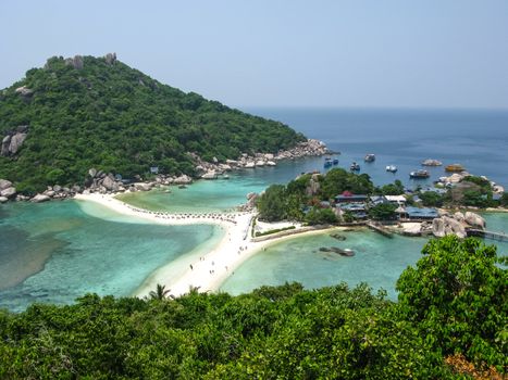 The highest viewpoint of Nangyuan Island, Surathani, Thailand