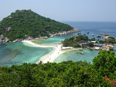 The highest viewpoint of Nangyuan Island, Surathani, Thailand