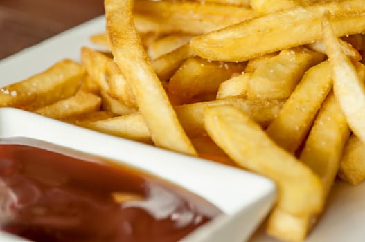 French Fries with Barbecue dipping