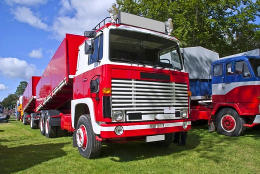 photo 1979 truck scania lbs 141 is shot on fredriksten fortress in halden at the annual amcar meeting