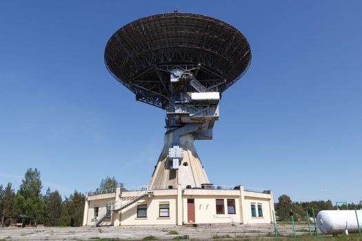 Former super-secret Soviet Army space spying object.Now largest radio telescope in northern Europe and the world's eighth largest.