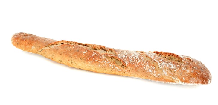 french stick in front of white background