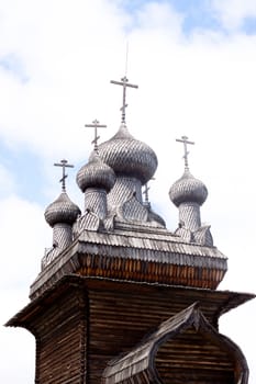 A traditional wooden russian church
