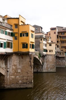 An old bridge named Ponte Vecchio in Florence
