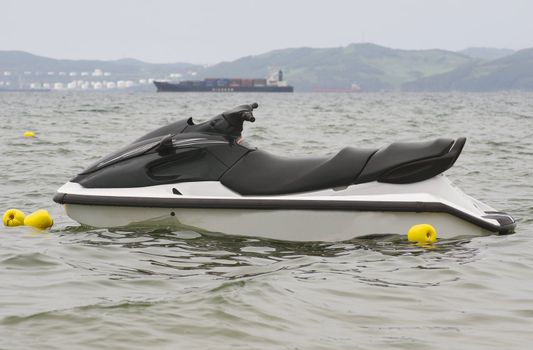 a jet ski in the Japan Sea