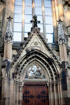 A part of gothic church in Stuttgart
