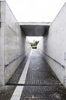 Following a path along the waters of Sayamaike, Osaka Prefectural Sayamaike Museum, Osaka, Japan