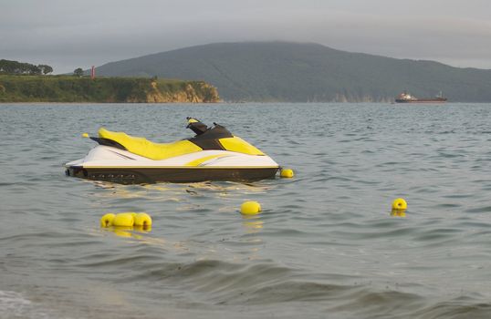 a jet ski in the Japan Sea