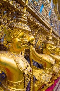 Golden Garudas at Grand Palace, Bangkok