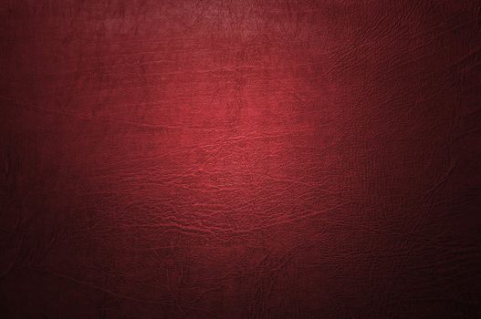 Red leather background or texture
