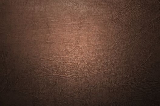 Brown leather texture closeup