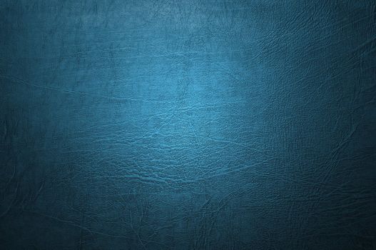 Natural qualitative blue leather texture. Close up.
