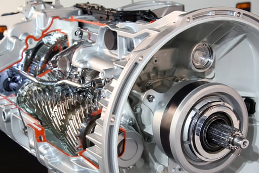 heavy truck transmission detail