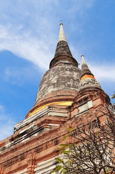 Ancient temple (Wat Yai Chai Mongkhol), Ayutthaya, Thailand