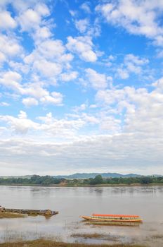 View of Khong river. Chiang Khan, Loei, Thailand