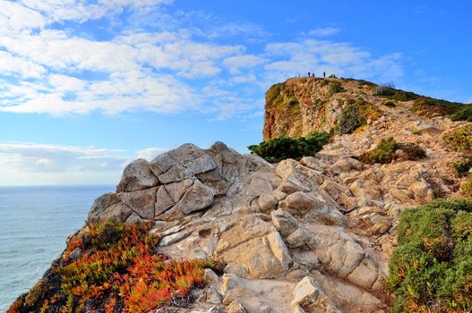 Rock cliffs by the sea (Portugal)