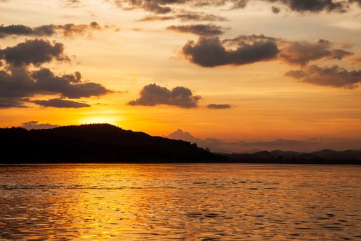 View of Khong river. Chiang Khan, Loei, Thailand