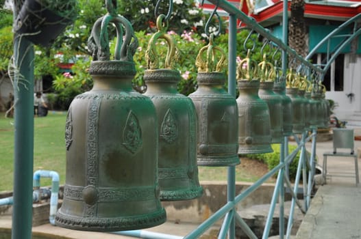 Bell in the temple, Thailand.