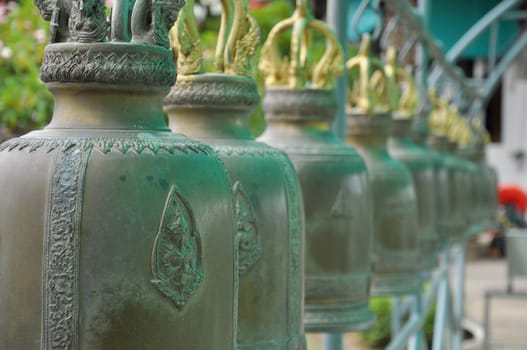 Bell in the temple, Thailand.