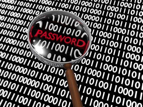 Hidden Numeric Password in Plenty of Binary Digits