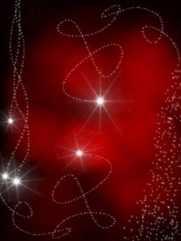 christmas design with stars on red background