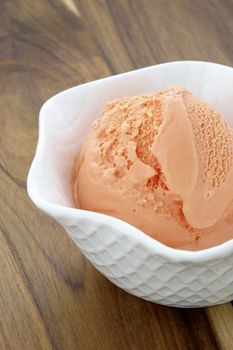 real gourmet pumpkin ice cream , not made with mashed potatoes or shortening and meets all the regulations regarding using real dairy products to advertise dairy.