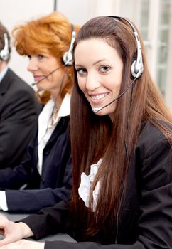 callcenter service communication in office operator