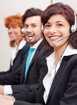 callcenter service communication in office operator