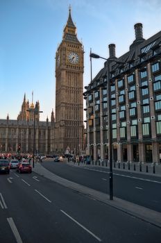 Westminster - Houses of Parliament in London  .