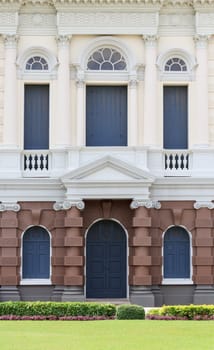 European style Building in the Grand Palace, Bangkok,Thailand. This photo was taken in tourist's area.