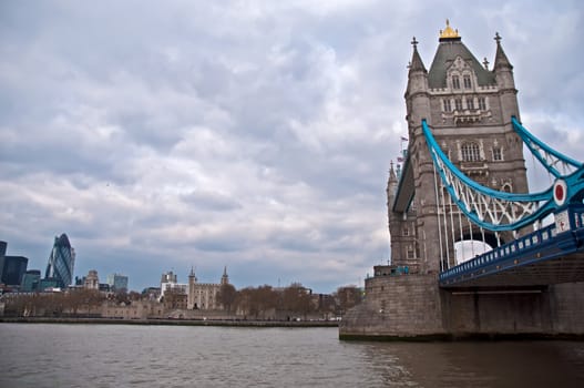 Famous Tower Bridge, London, UK