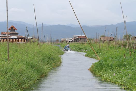 Inle Lake is a freshwater lake located in the Shan Hills in Myanmar (Burma).