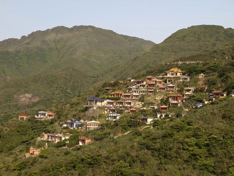 Hill of cemetery in Taiwan