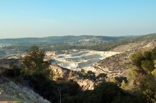 View of the forest in Israel. Beit Shemesh.