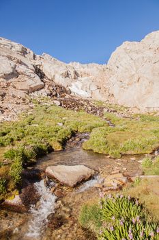 Mount Whitney Trail is a trail that climbs Mount Whitney. It starts at Whitney Portal, 13 miles (21 km) west of the town of Lone Pine, California.