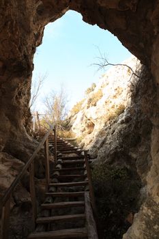 Mountain. Cave city Eski-Kermen, Crimea, Ukraine VI-XIV centuries
