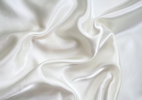 Smooth elegant white silk can use as background 