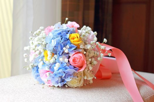 Beautiful bouquet for wedding ceremony