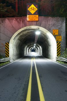Tunnel on highway 101 in Oregon