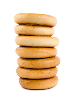 Bagels isolated on a white background