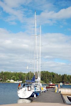 Sailing boat in the Marina